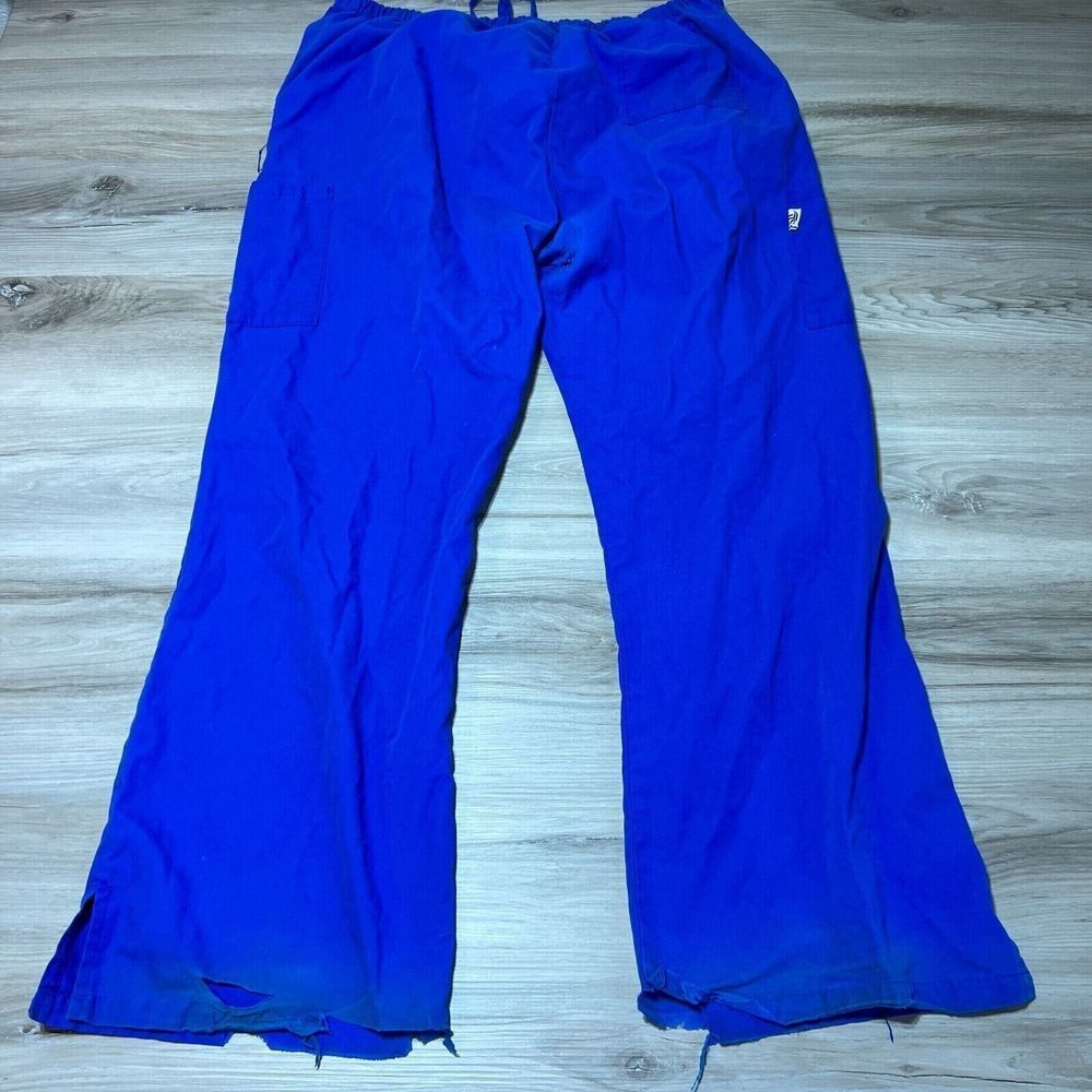 Fashion Seal Healthcare Scrub Pants Women’s XL R Blue Pockets Employee Uniform