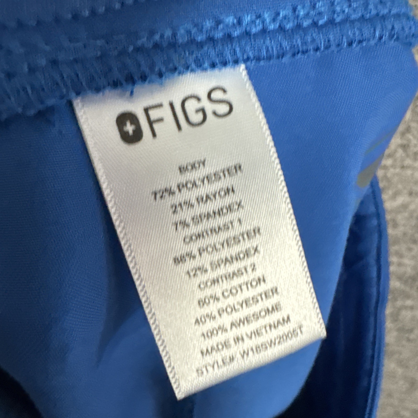 Figs Women’s Size Small Tall 1366 Blue Zamora Jogger Scrub Pants