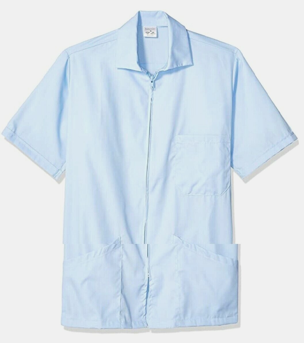 Fashion Seal Shane Uniform Zipper Front Scrub Shirt With Pockets Size Small