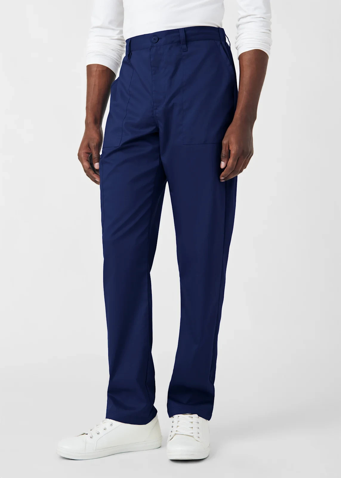 Landau ProFlex LB408 Men’s 6-Pocket Cargo Scrub Pants True Navy Blue Size Medium