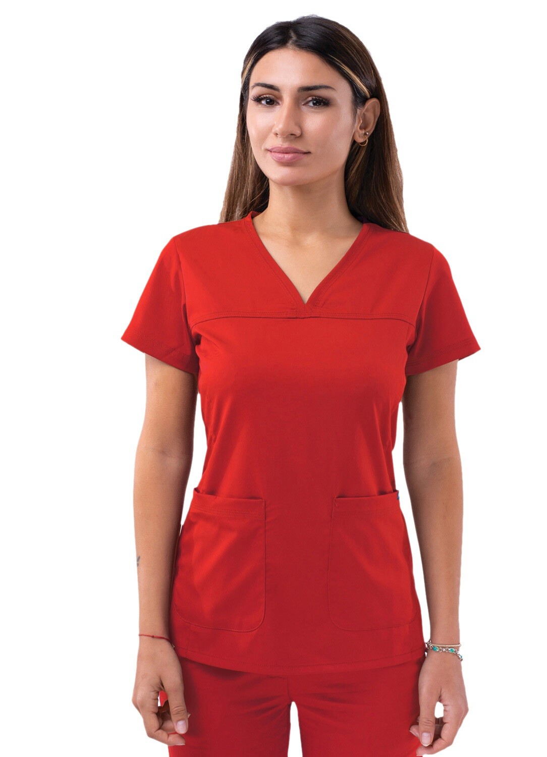 Adar Pro Scrubs For Women – Sweetheart V-Neck Scrub Top