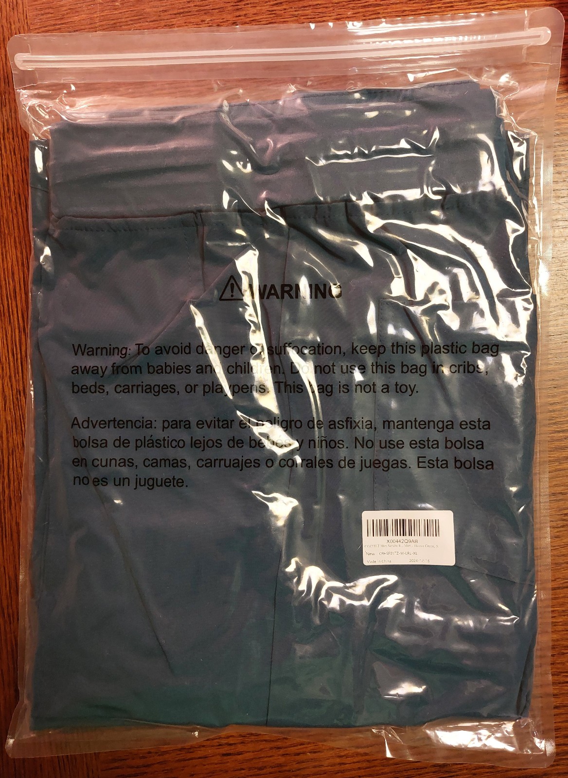 COZYFIT Men Scrubs Set — Stretch V-Neck Scrub Top & Jogger Pant with 8 Pockets