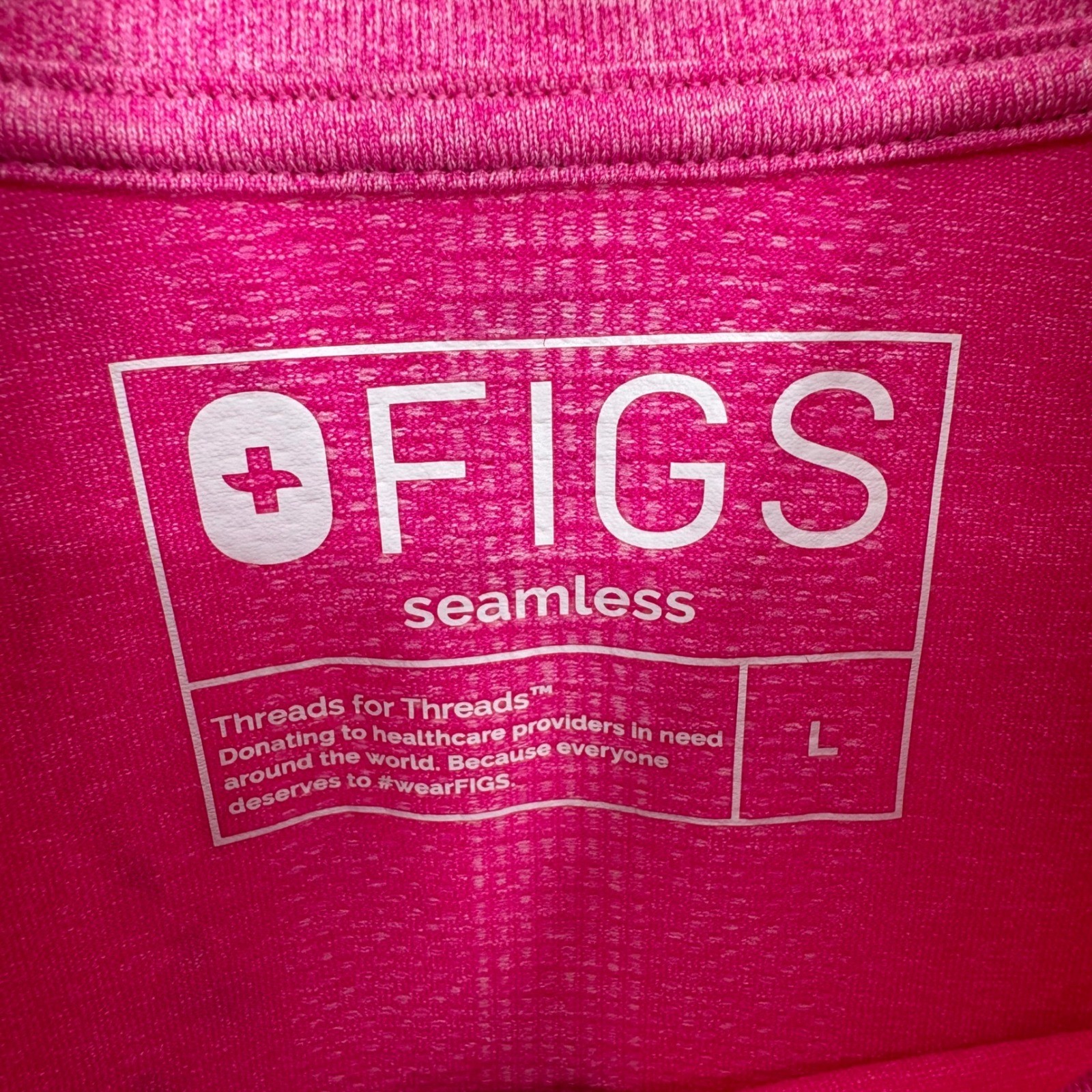 FIGS Salta 1/4 Zip Long-Sleeve Underscrub Top Lightweight Jacket Pink Size L