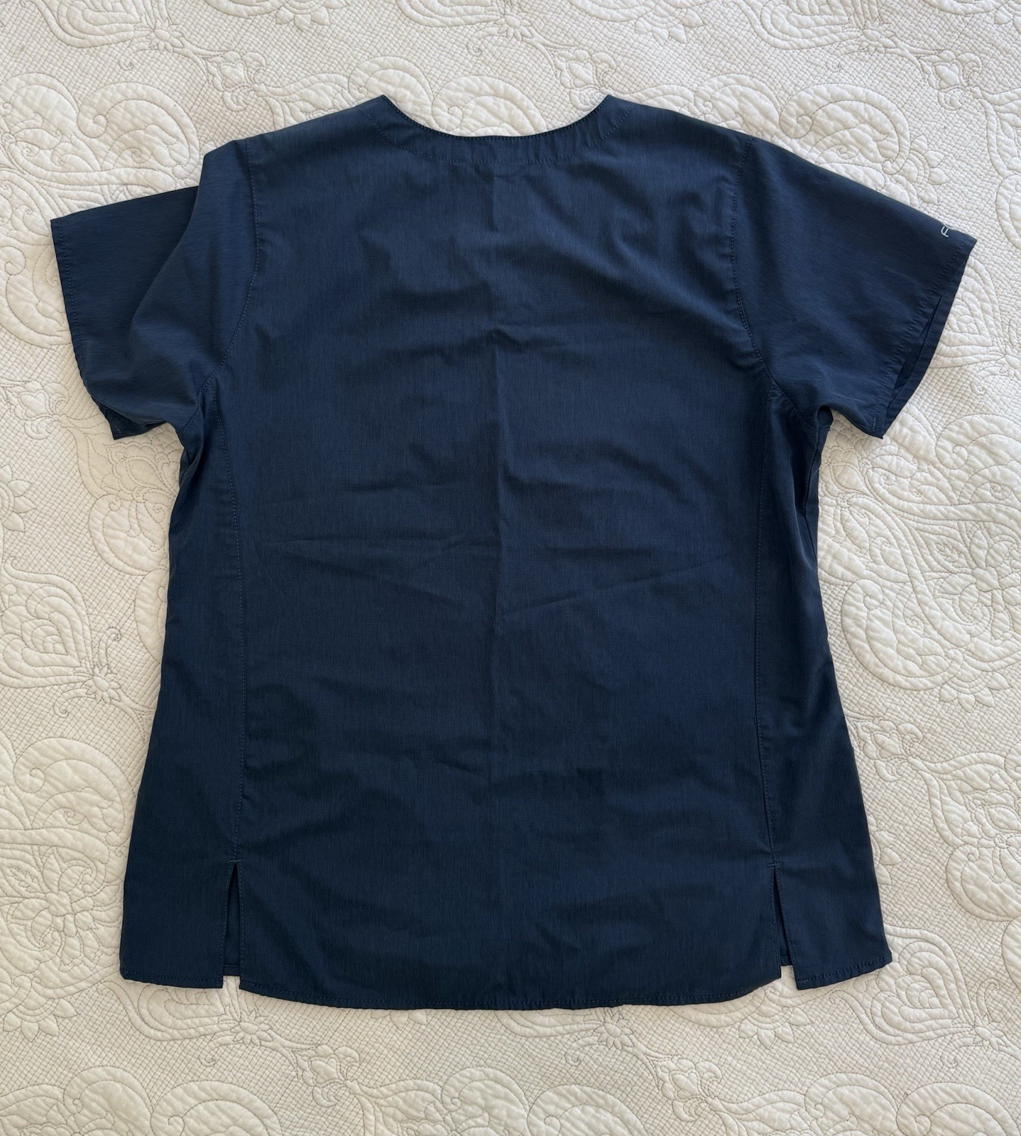 Carhartt Force Women’s Short Sleeves Scrub Top Sz M Navy Blue Lots Of Pockets