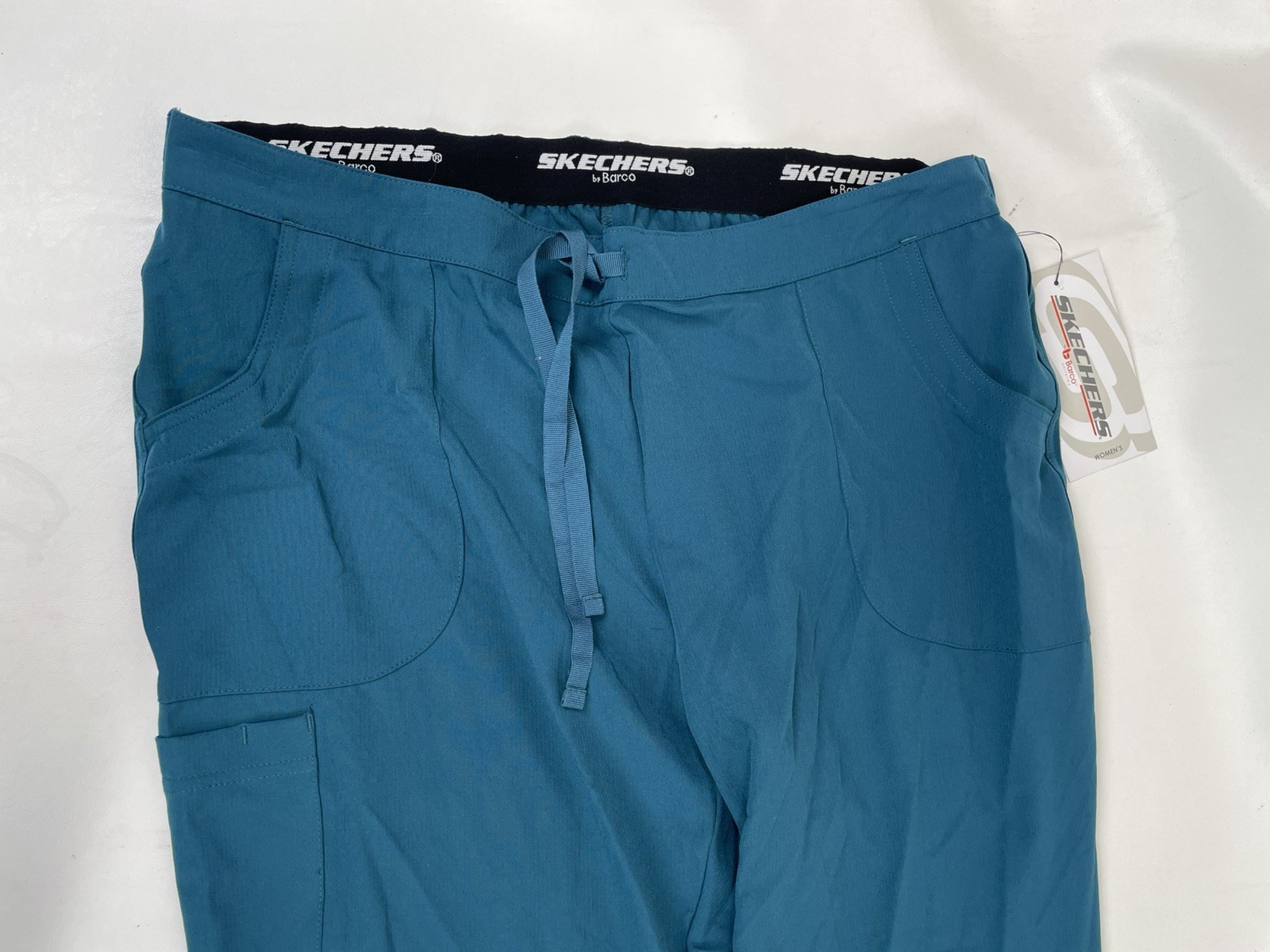 Skechers Barco Scrubs 3PKT Reliance Cargo Drawstring Pants Womens XL Bahama NWT