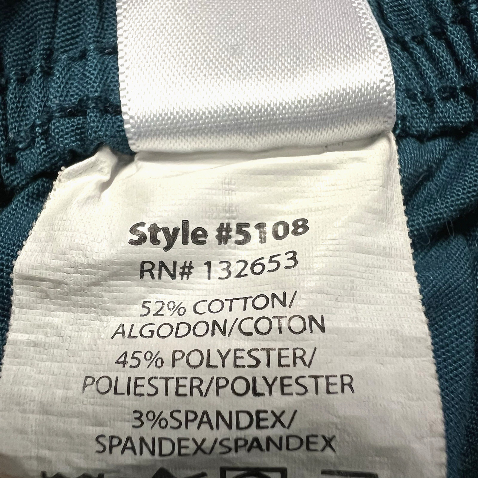 Spread Good Cheer Scrub Pants 5108 Women’s Size XL Teal Nurse Medical Tech