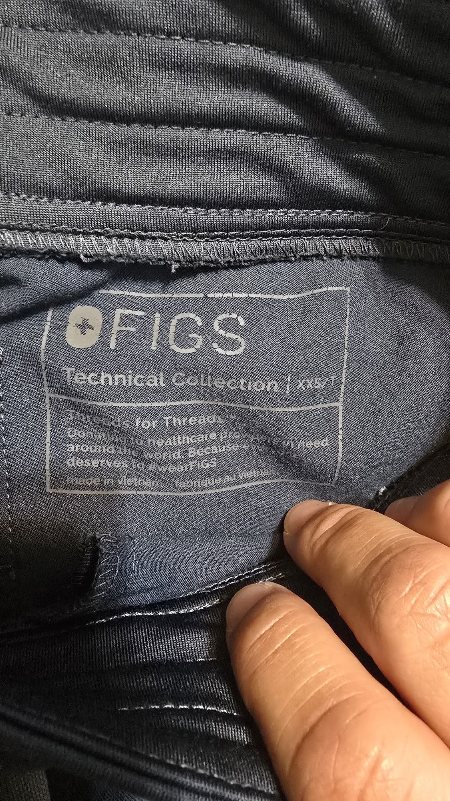 FIGS Technical Collection Women’s XS Navy Solid Scrub Jogger Pants