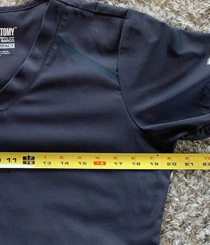 Grey’s Anatomy Impact V-neck Scrub Top Steel Gray Style 7188 Size Medium M NWOT