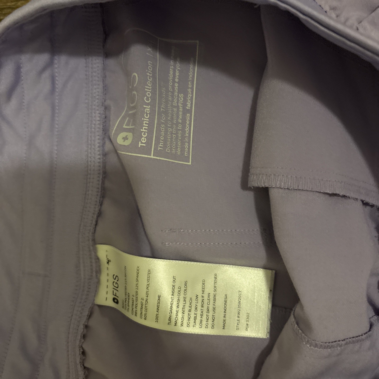 Purple Woman’s Xxl Figs Scrub Pants