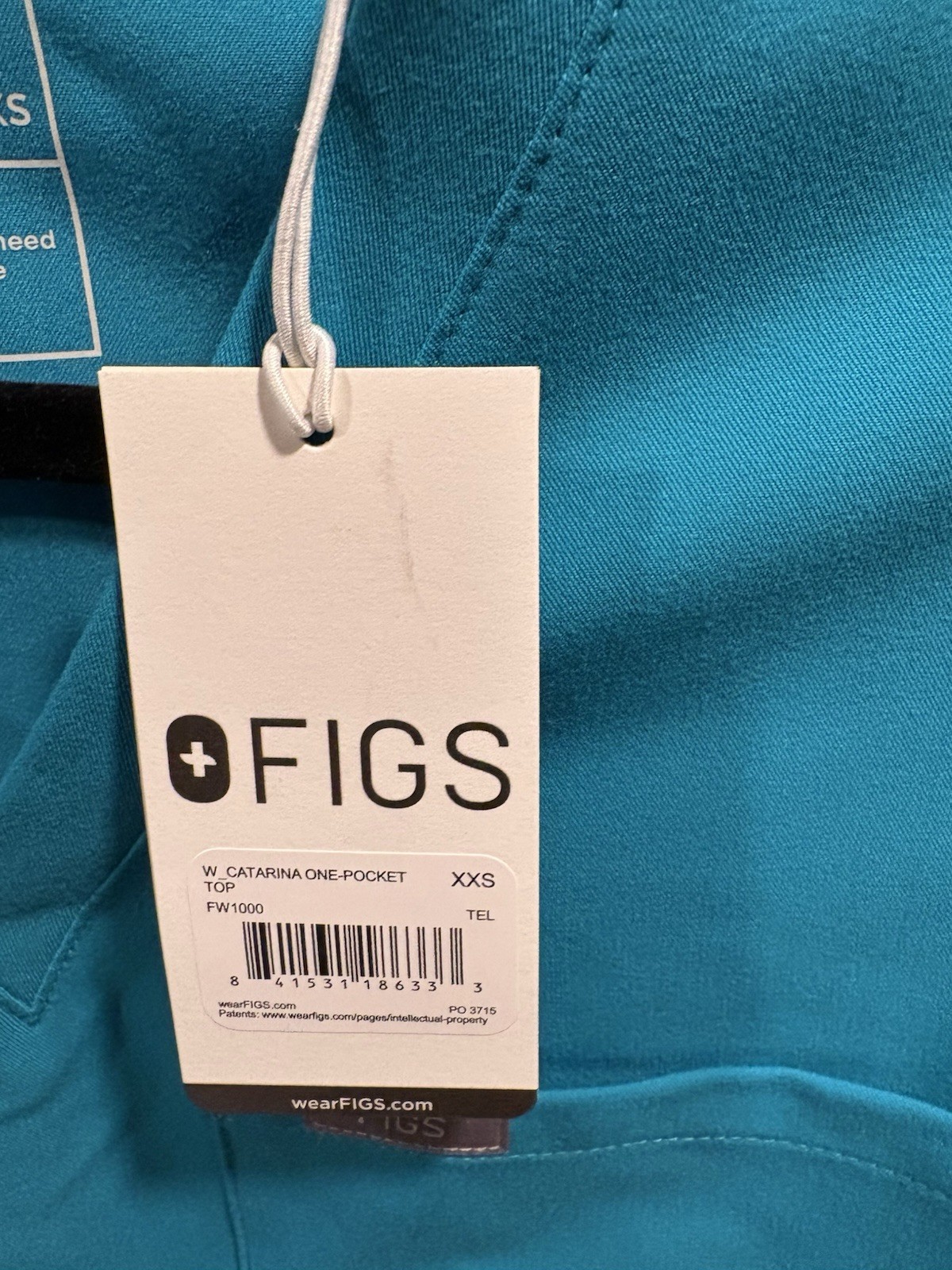 Figs Catarina FW1000 Women’s Scrub Top Turquoise NWT SIZE XXS price for each one