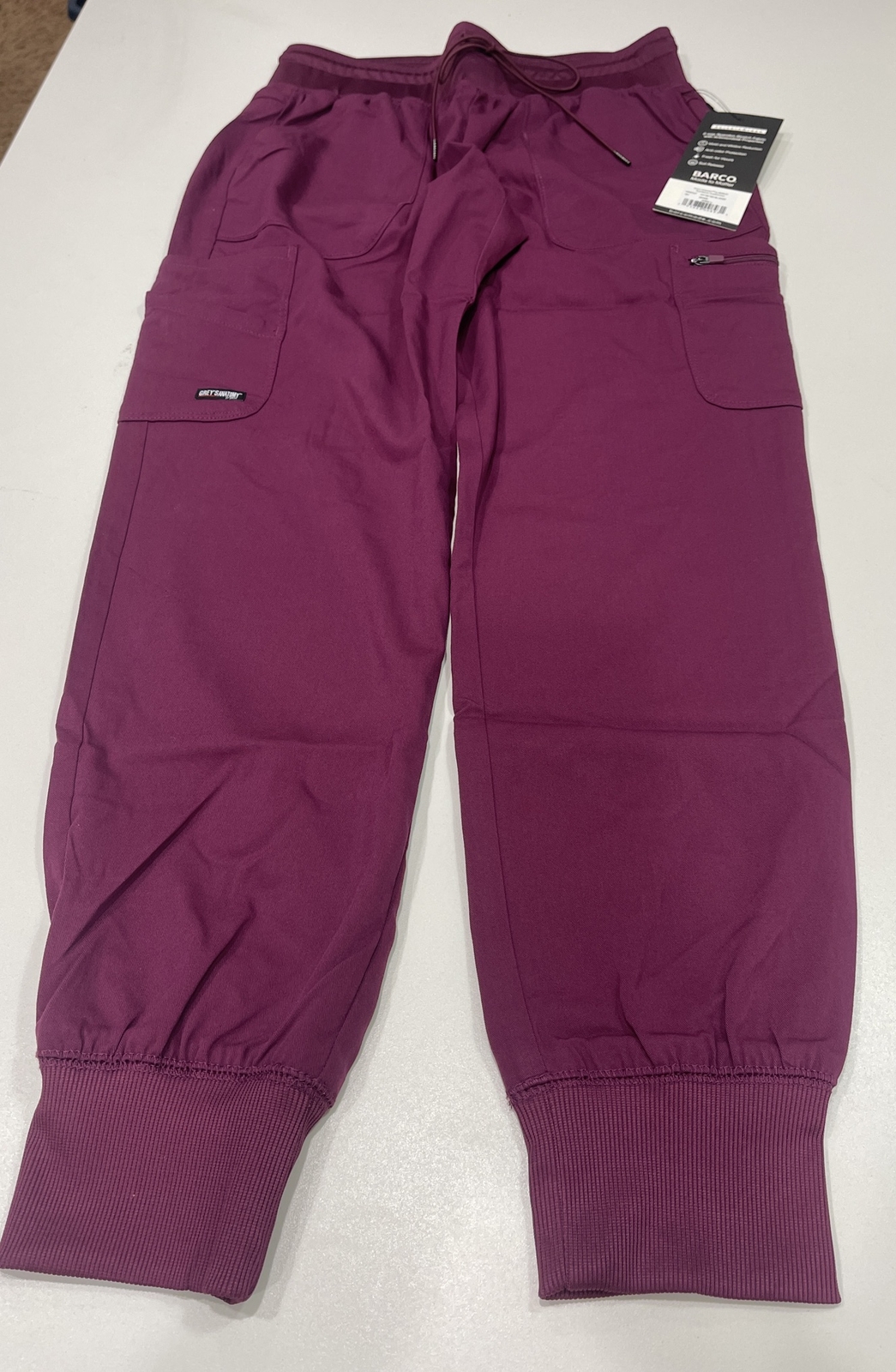 Greys Anatomy- Women’s Plum Colored Scrub Joggers- Size S
