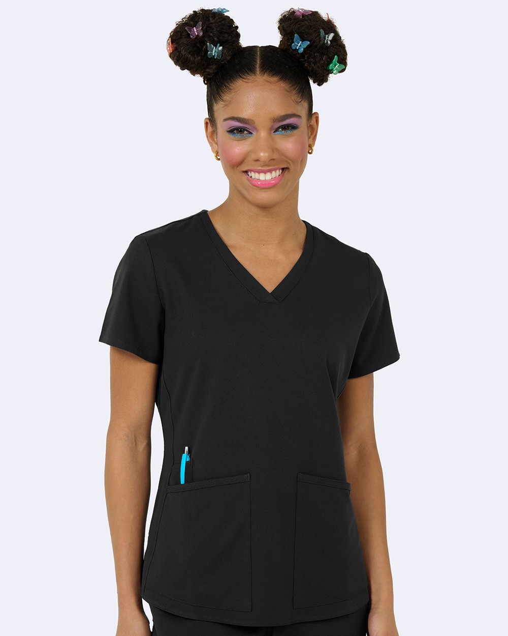 Zavate Studio Focus V-Neck Women’s Scrub Top, Style 1165