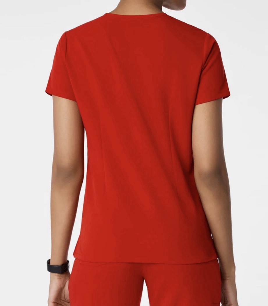 Figs Women’s Catarina One Pocket Scrub Top Size Small Regular Winning Red NWT!