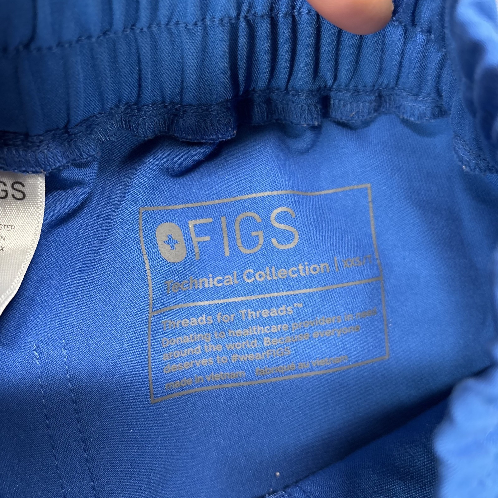 Figs Zamora High Rise Scrib Jogger XXS/T Rafaela XS Oversize Blue Set Nurse