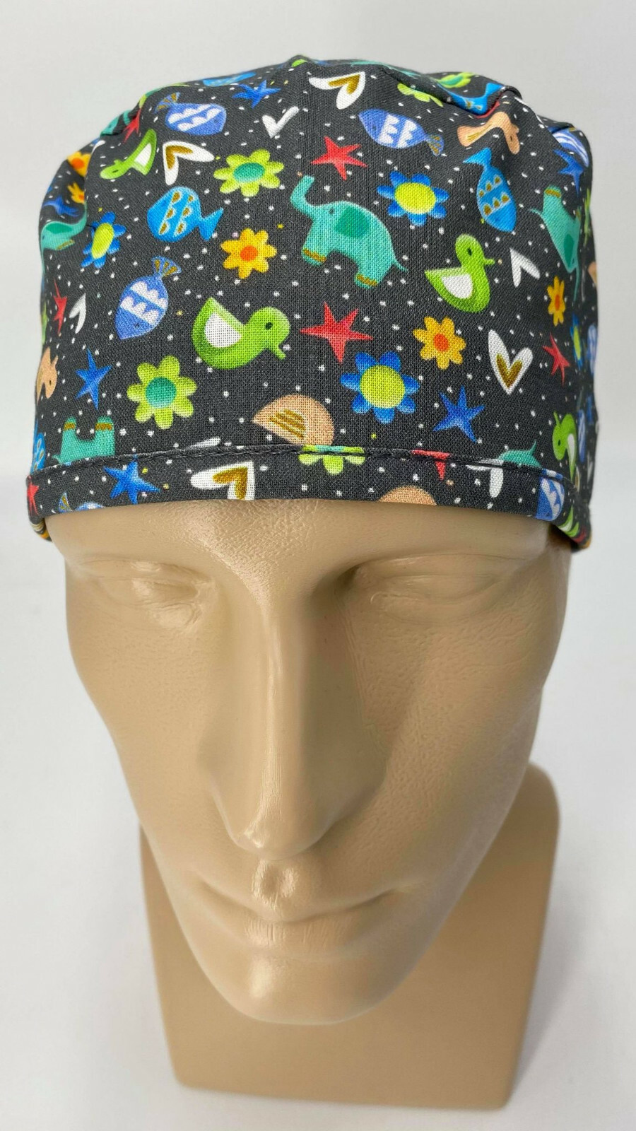 Scrub Cap Nurse Scrubs Hat Nursing Doctor Surgical Gray, Elephant Heart Star