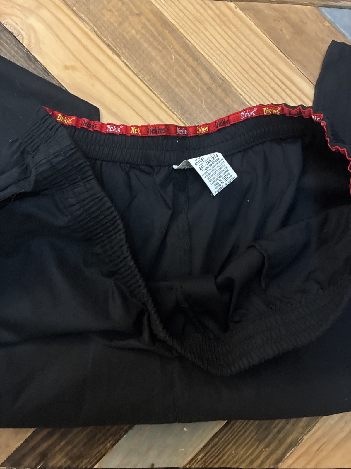 NWT Women’s Scrubs Elastic Waist Cargo Pant 86106T Black Tall Dickies EDS 2XL