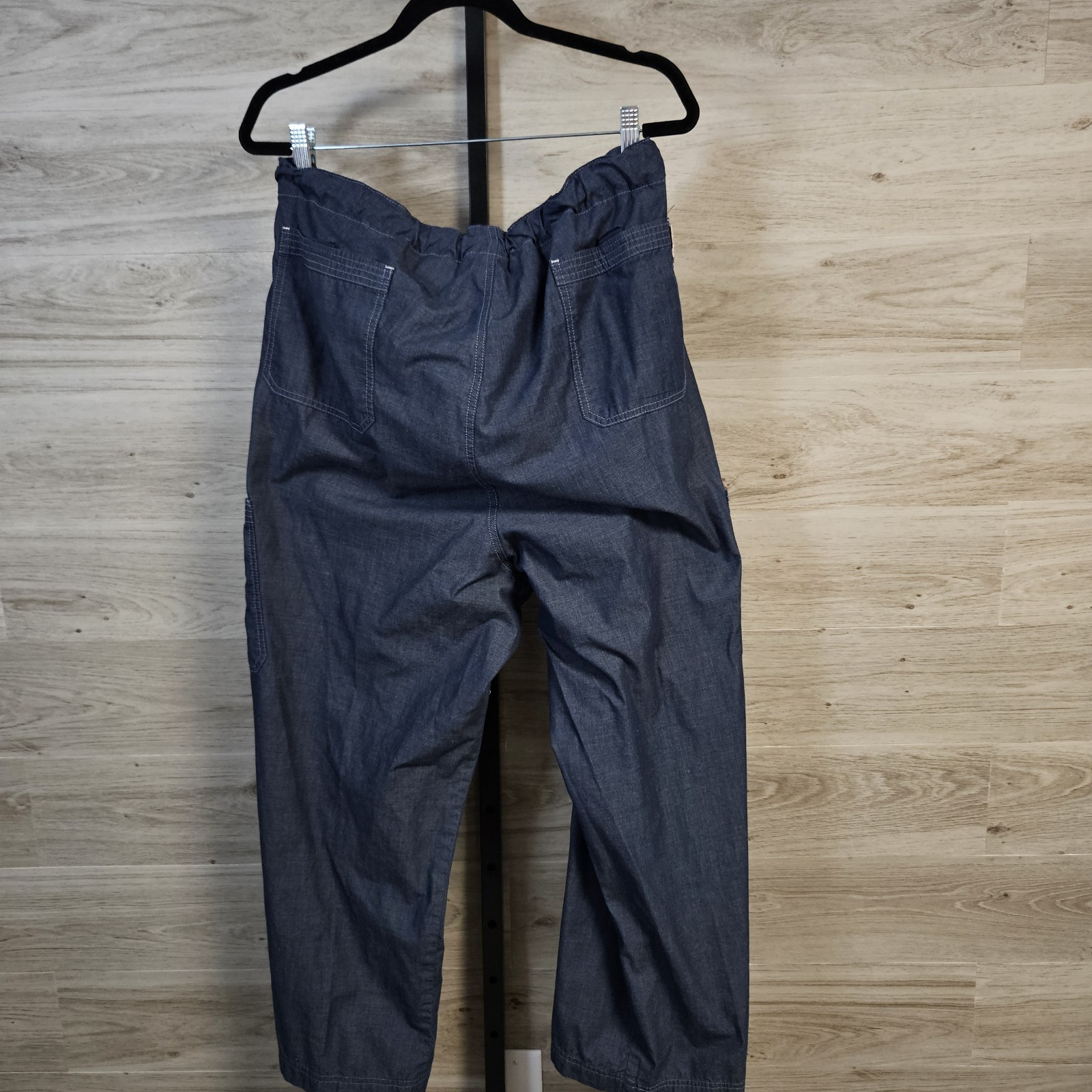 Koi Lightweight Denim Drawstring Medical Pants Size 3x Cargo Style