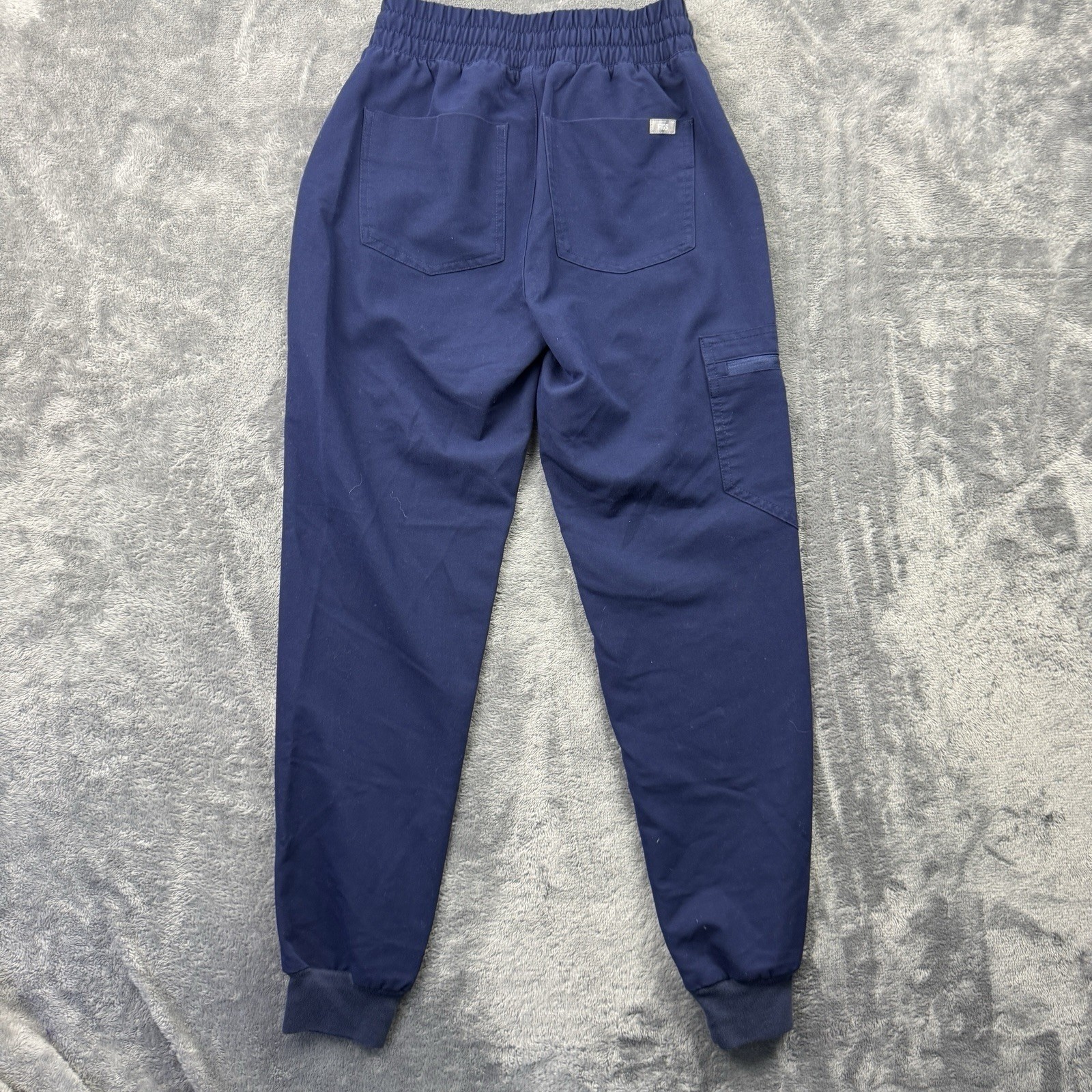 FIGS Zamora High-Rise Jogger Scrub Pant Womens XXS Navy Blue Technical Cargo