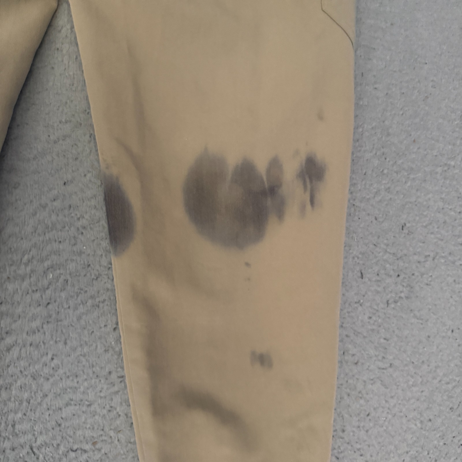 FIGS Scrubs Pants Womens Size XS Beige Zamora PO# 3079 *STAINS