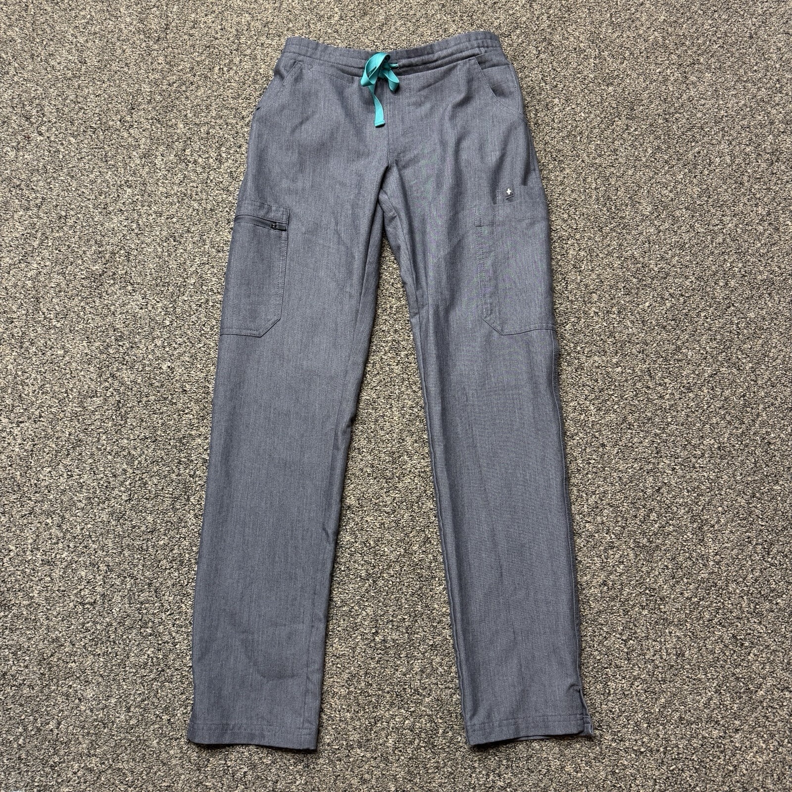 FIGS Technical Collection Women’s Scrub Pants XXS Gray Solid Knit TW2000R