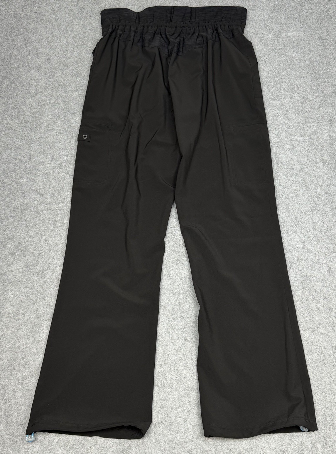 Urbane Performance Scrub Pants Womens Medium Black Stretch Pull On 32×31 Pockets