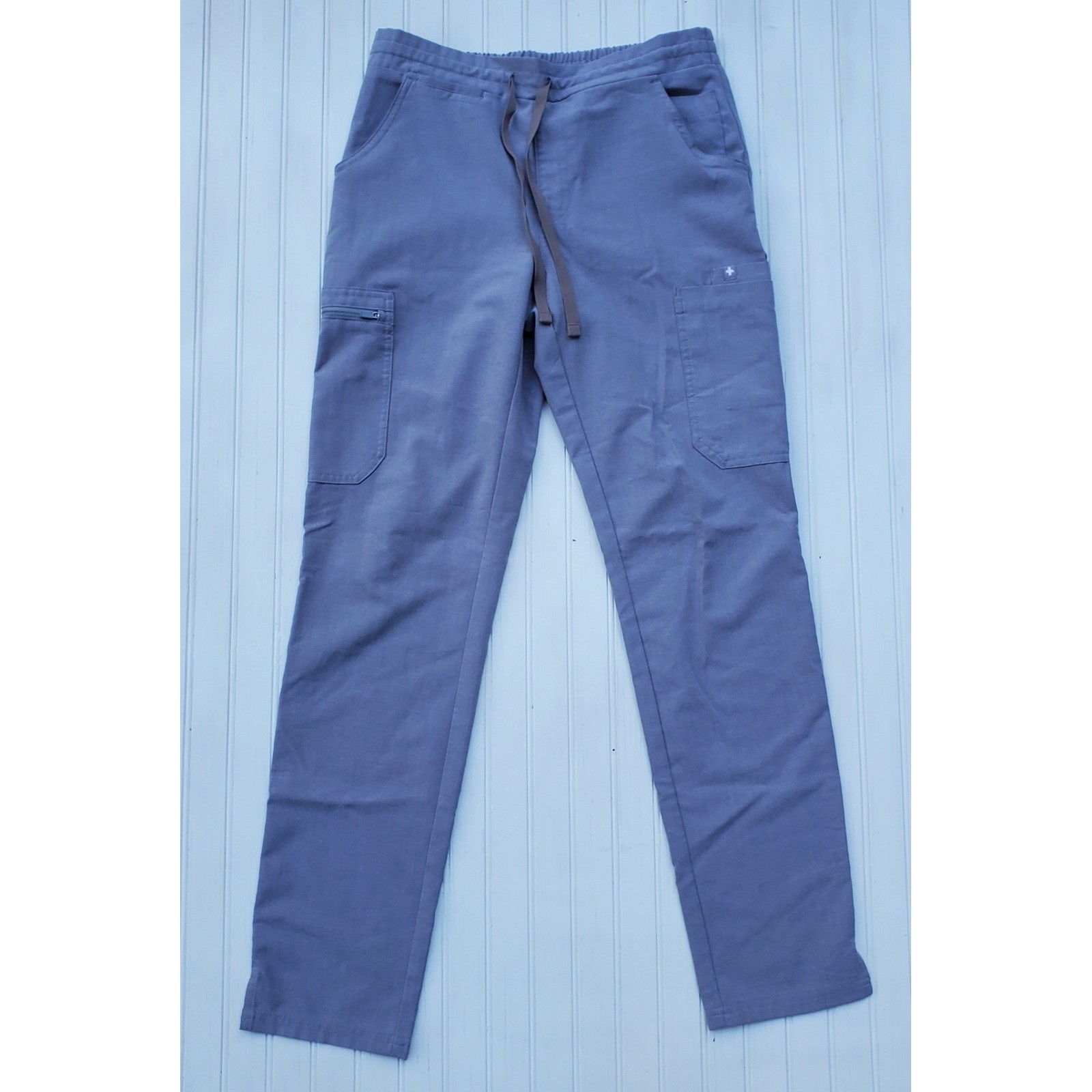 FIGS Technical Collection Scrub Pants XS Gray Cargo Multi-Pocket TW2000R