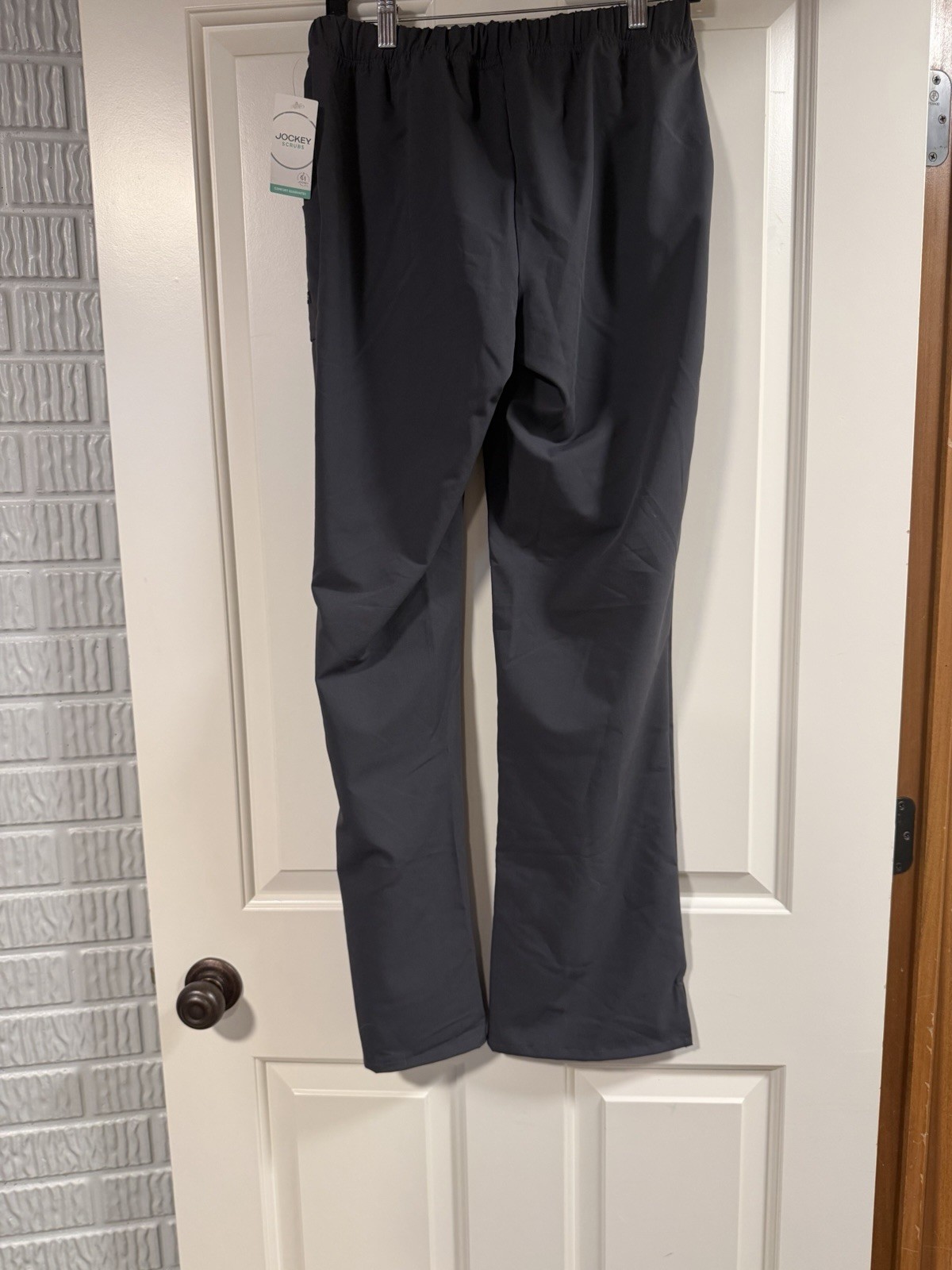 Jockey Women’s Medical Scrub Pants Charcoal Solid Tri-Blend, Size S Inseam 30in