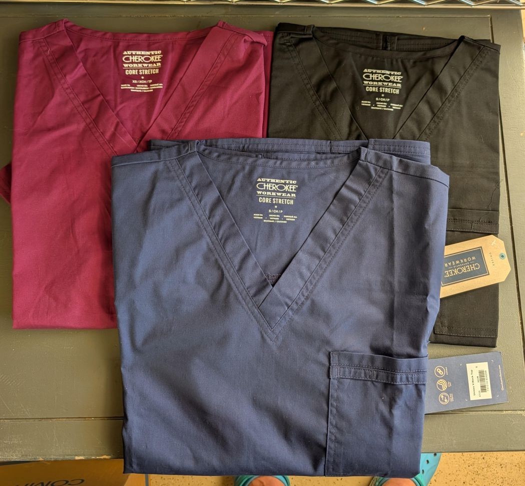 Cherokee Workwear Scrubs | Brand New | Unisex/Men’s | XS-5XL | V-Neck | 4Pockets