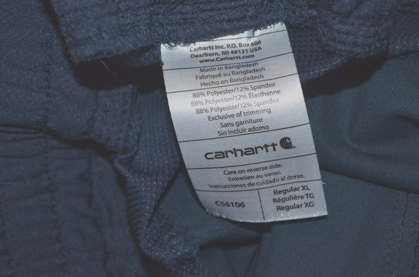 CARHARTT Force Men’s Navy Blue Joggers Scrubs C56106 SZ Regular XL NWOT