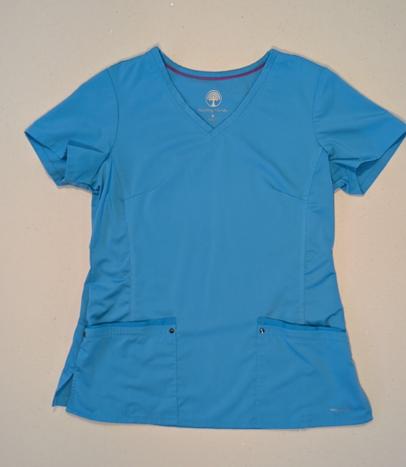 Healing Hands Med Solid Color Green, Teal, and Blue Scrub Tops – FREE SHIPPING!!