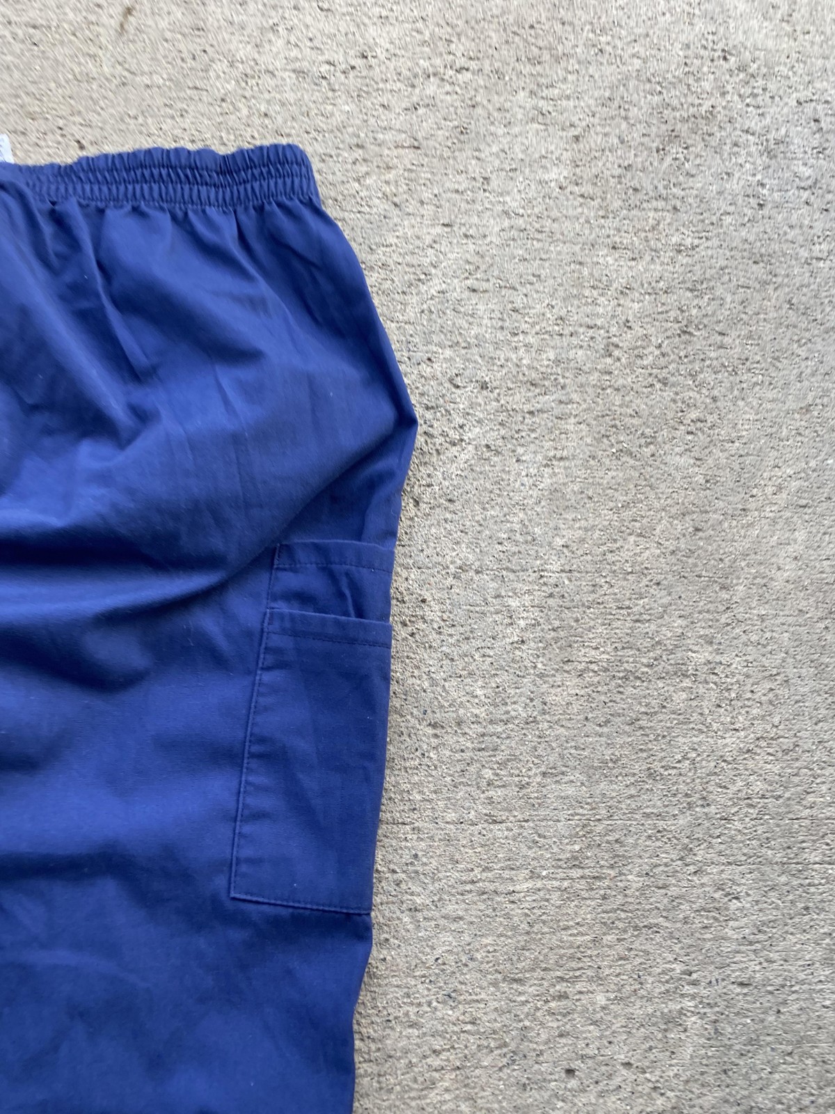 Dickies Pants Mens M Blue Medical Scrub Elastic Waist Pocketed Cotton Blend CNA