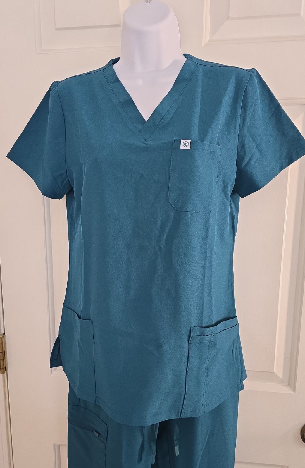 Uniforms World 309TS Valiant Jogger Scrub Set Caribbean Blue