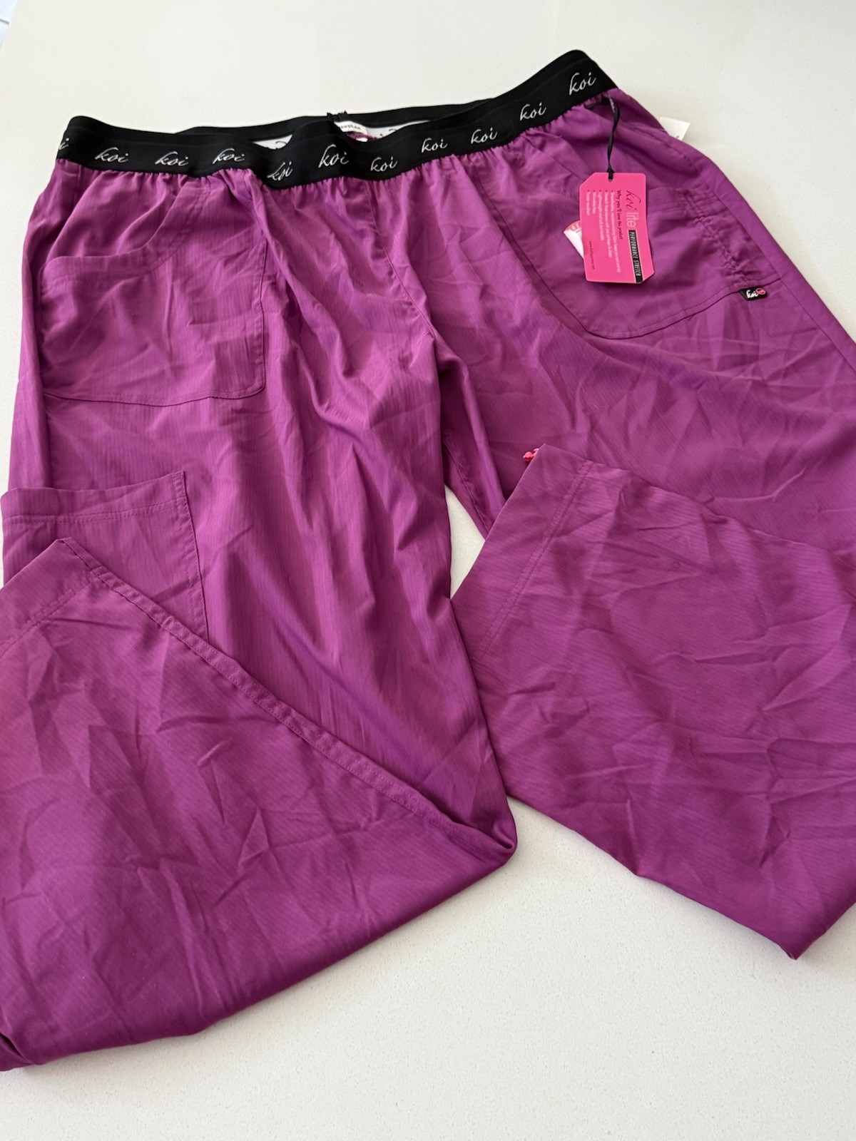 Koi Lite Spirit Scrubs Pants Women’s 3X Slim Fit Azelea Pink New With Tags