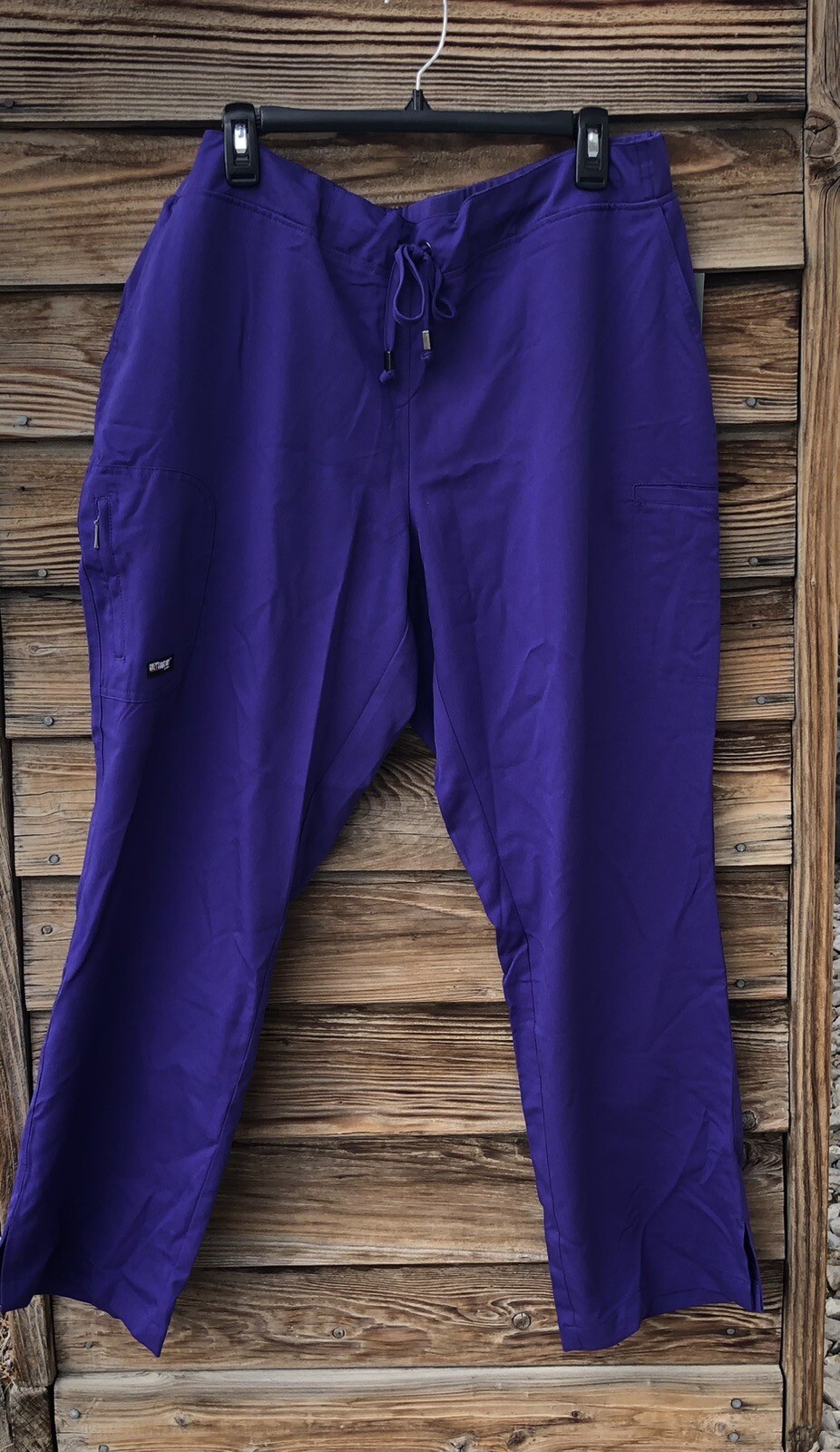 Grey’s Anatomy Woman’s Size 2XLP Blue Purple Pant by Barco 5 Pockets New