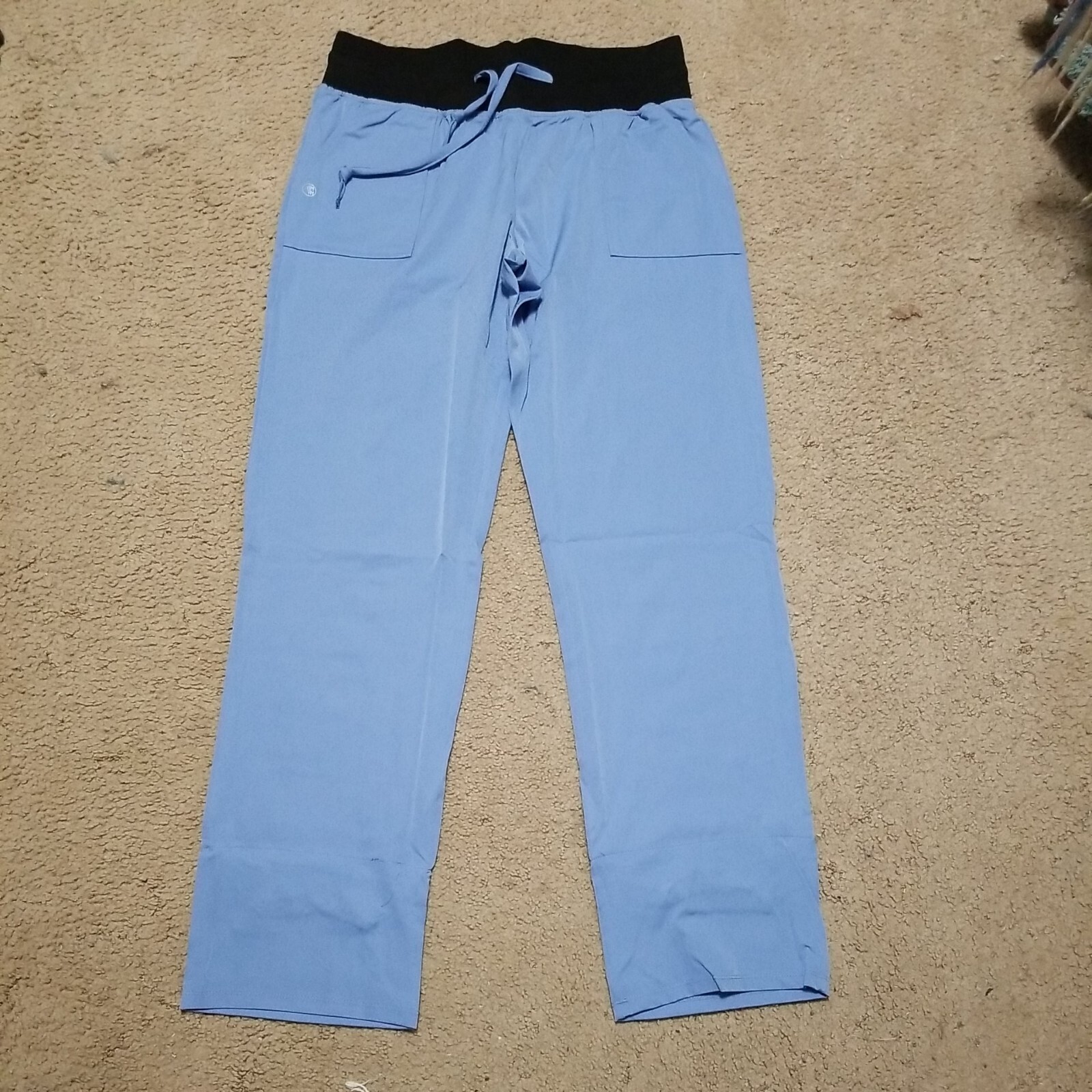 AMPM Scrub Pants Size XXL – Lt Blue made of Polyester and Spandex