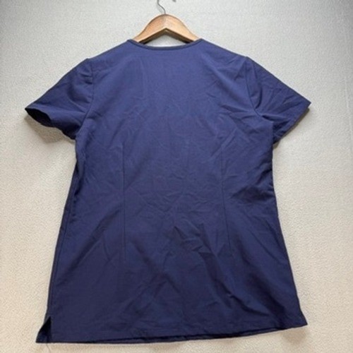FIGS Scrub Top Technical Collection V-Neck Regular XS Navy Blue 3-Pocket Uniform