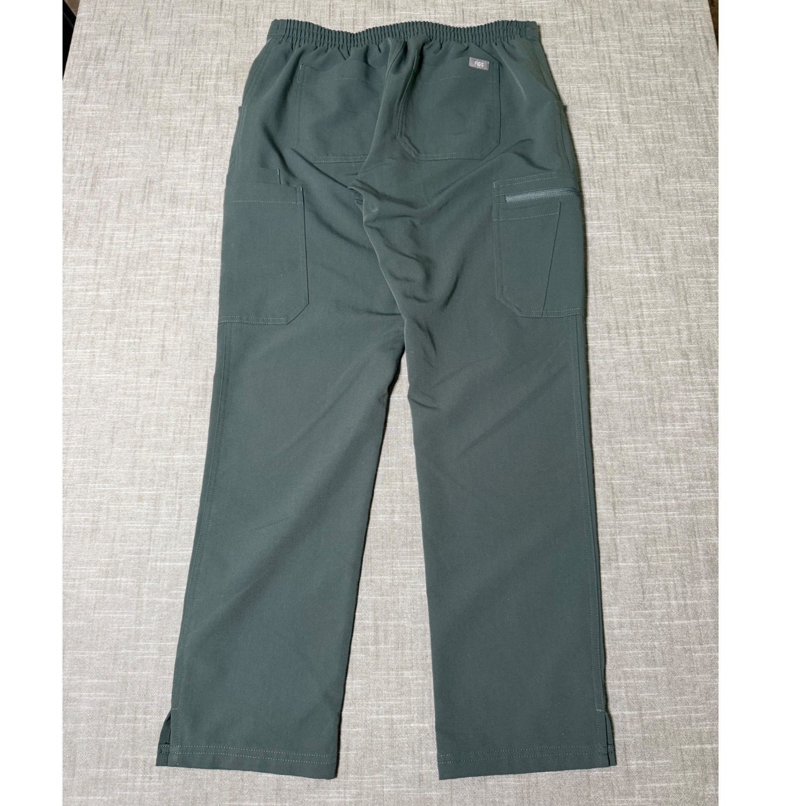 FIGS Technical Collection Scrub Pants Green Maroon Drawstring Small TW2000P