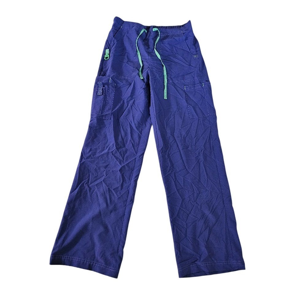 Carhartt Force Womens Purple Cargo Scrub Pants Small Regular Drawstring Medical