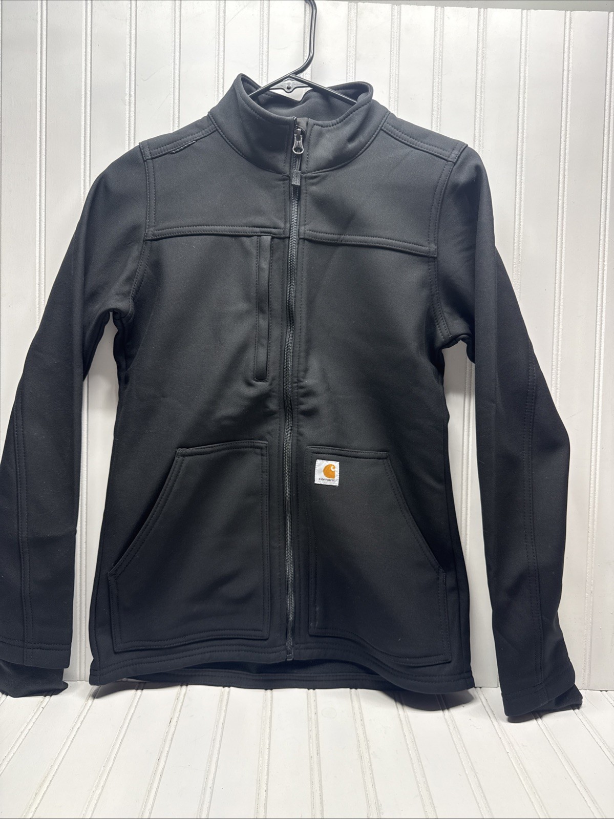 Carhartt Medical Women’s Bonded Fleece Scrub Jacket Size XS Black Softshell*