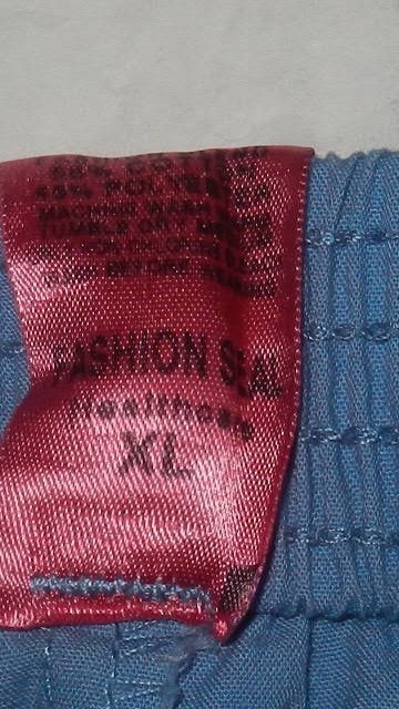 FASHION SEAL Healthcare XL Blue Cotton/Poly Pull-On Elastic Waist Scrub Pants