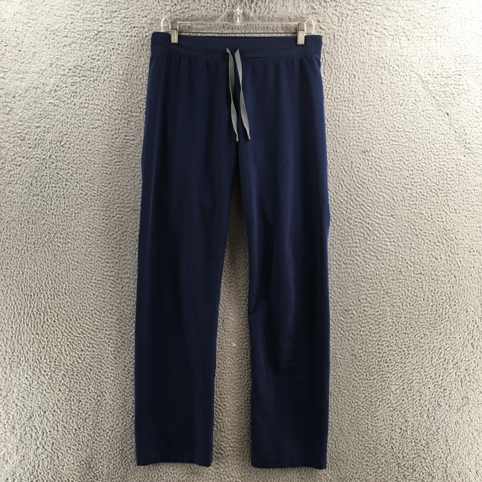 Figs Scrub Pants Womens S/T Blue Polyester Blend Mid Rise Drawstring Back Pocket