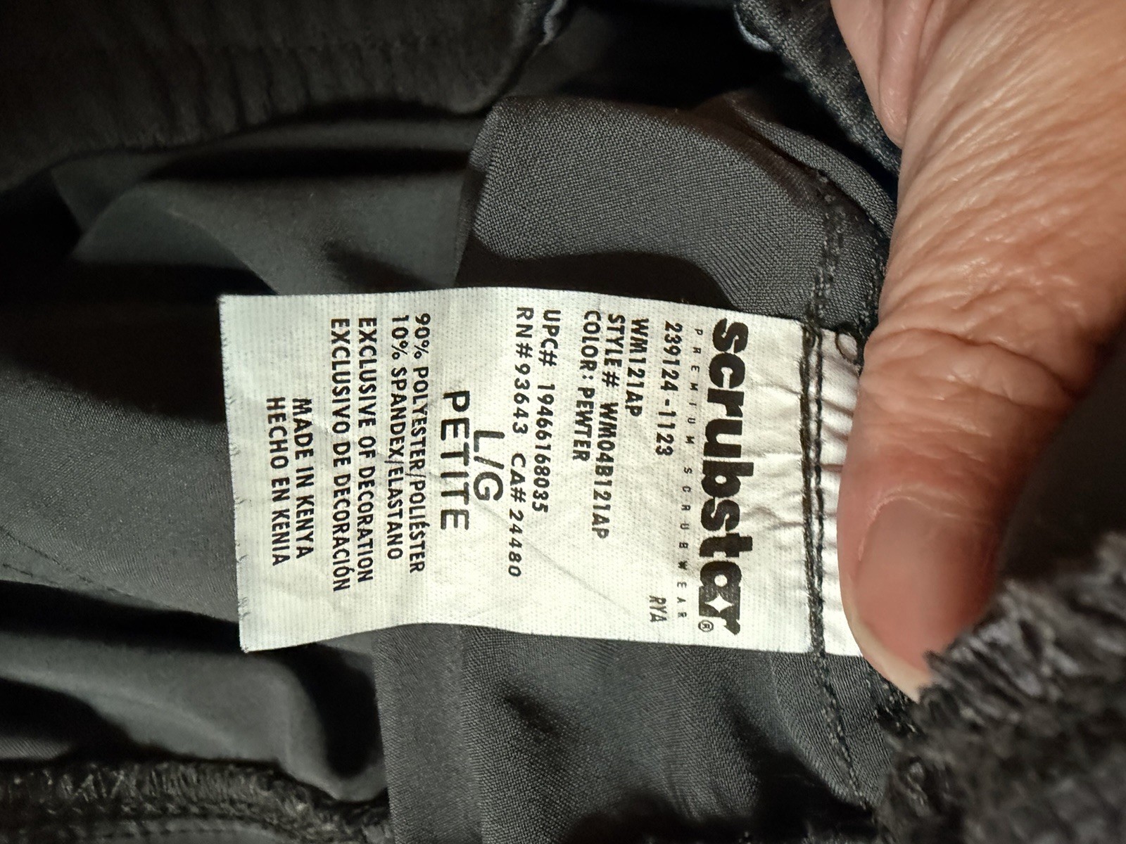 Scrub Star Women’s L- Petite Gray Scrub Pants. 2O