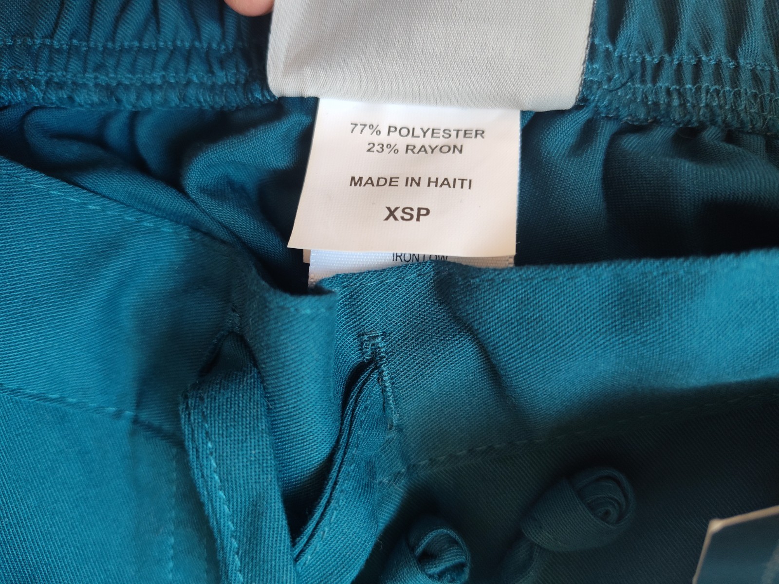 NWT Grey’s Anatomy By Barco Scrub Pants XS Petite 5 Pocket Drawstring 4232P Blue