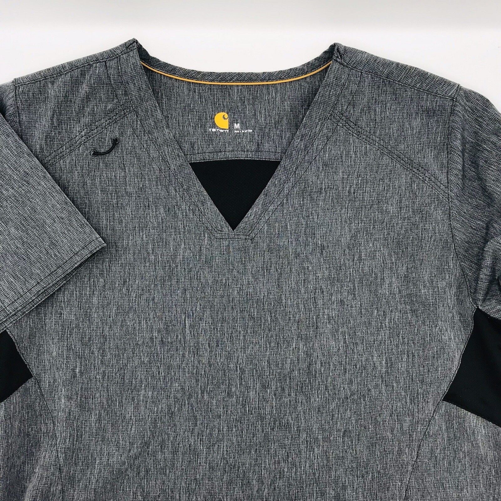 Carhartt Scrub Top Force Cross Gray Nurses Workwear Cute Classic Womens Size M