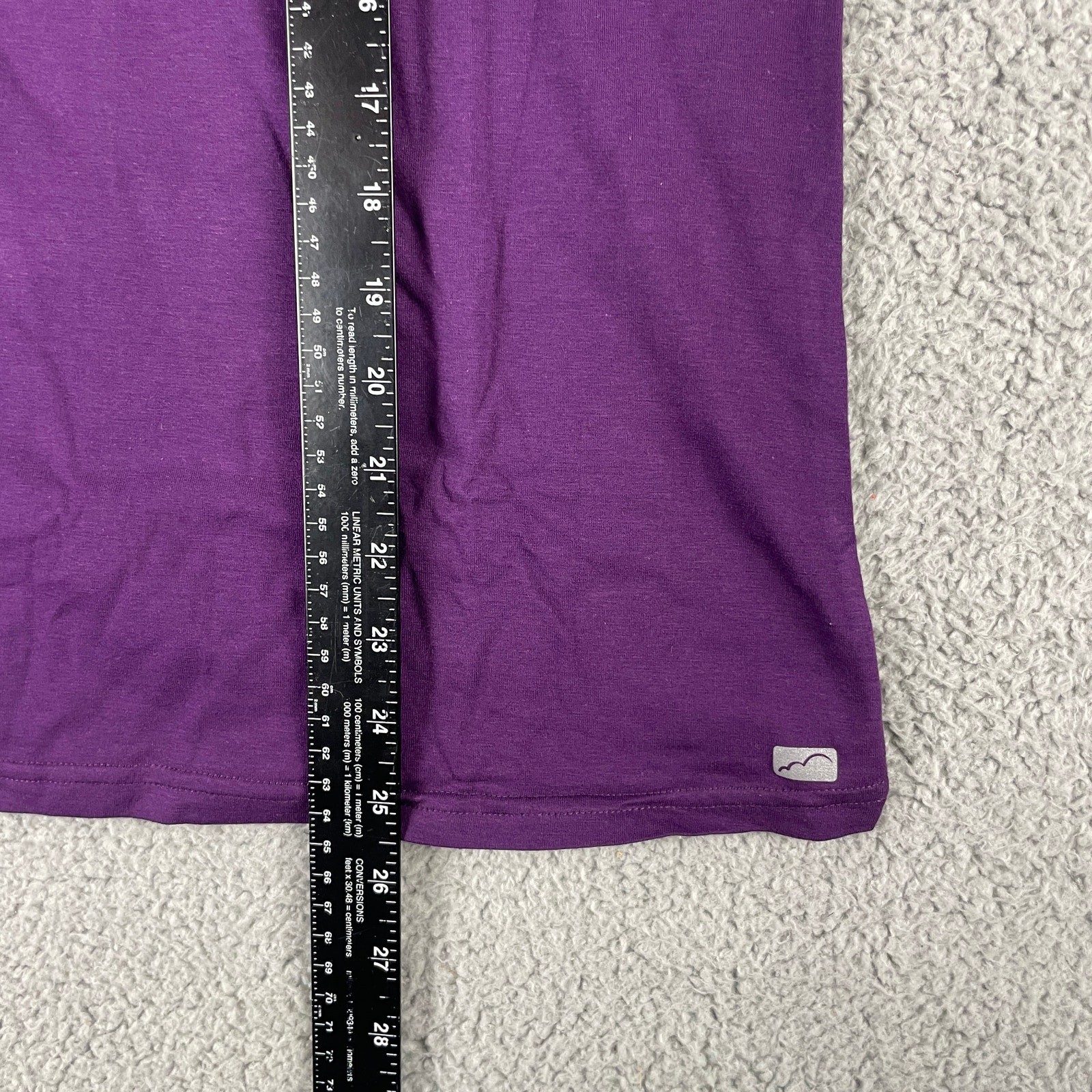 Butter-Soft Originals Women’s XS Purple Cotton Long Sleeve Crew Neck Underscrub