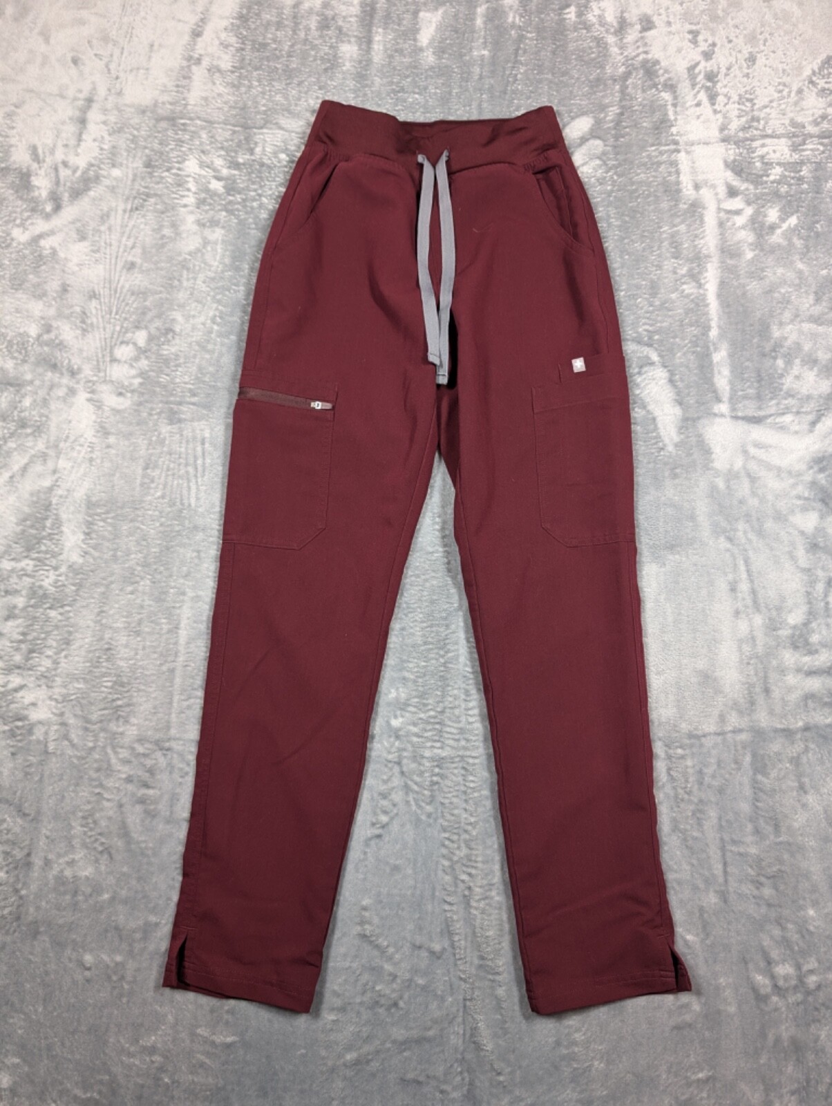 FIGS Women Yola Skinny Pants Regular XXS TW2000R Cranberry