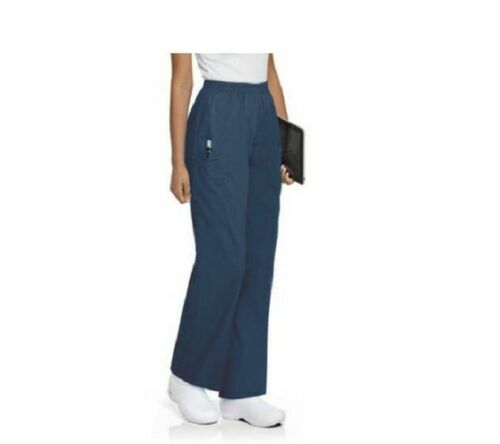 ScrubZone by Landau Women’s Elastic Waist Cargo Scrub Pant Style 83221 PXS
