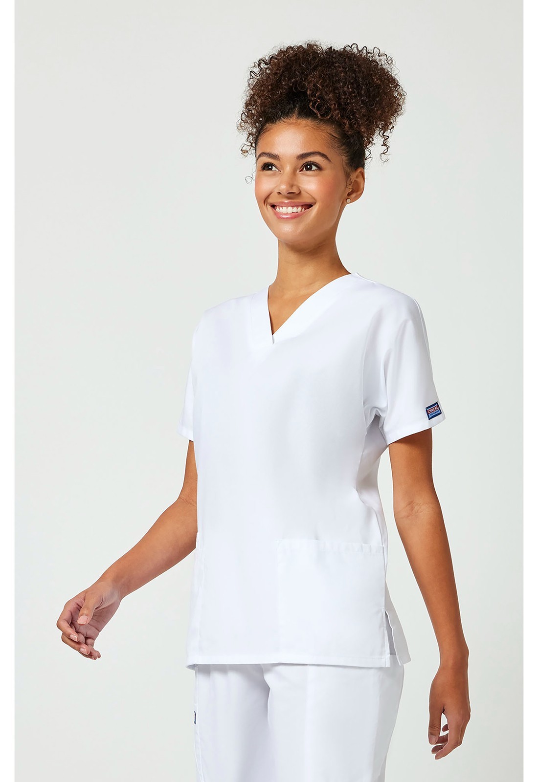 Cherokee Scrubs 4700 V Neck Scrub Top White by Workwear free shipping.