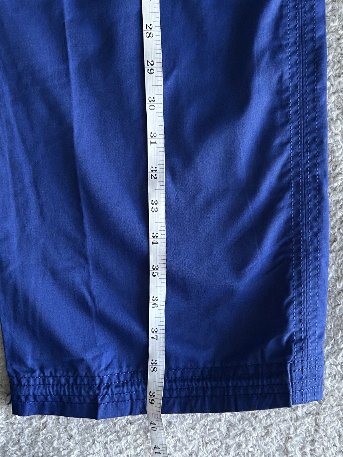 Koi Scrub Pants Women’s Large Regular Galaxy Blue Lindsey Cargo Nursing Medical