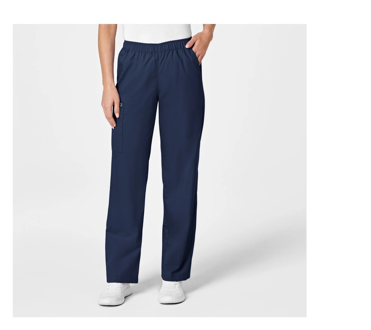 WONDERWINK WonderWork Pro Pull-on Cargo Women’s Scrub Pants -XL Tall -Navy blue